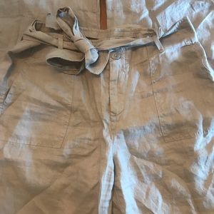 Wide Leg 100% Linen Pants